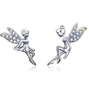 925 Sterling Silver Fairy Earrings